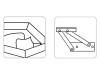 Sofa Como 1.1. non-folding with niche